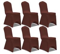 12x Housses Elastiques de Chaise Noir Mariage Banquet Fête Réunion vidaXL