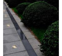 12x Lampe Encastrable de Jardin Forme Carrée Éclairage Lampe Extérieure vidaXL