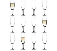 12x LAV 190ml Misket Flûtes à Champagne en Verre Prosecco Mariage Fête Verres
