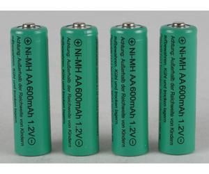 12x Lot de 4 piles rechargeables AA Batteries pour lampes solaires 600mAh 1,2V