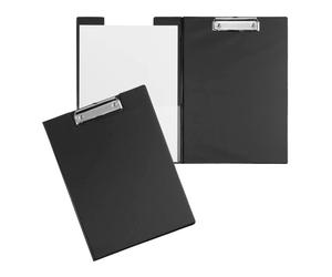 12x MAUL 23392-90 Chemise à pince avec film protecteur DIN A4 noir