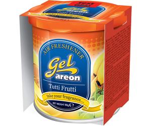 12x Original Areon Gel CAN Boîte à parfum Arbre à parfum Désodorisant Couvercle Tutti Frutti