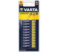 12x Pack De 30 Piles Alkalines LongLife LR03 AAA 1,5V Grande Boîte 360 Pièces