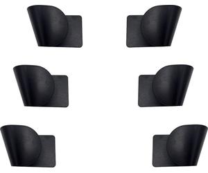 12x Porte-couvercles de casseroles Lot de 3 Porte-couvercles de casseroles Organisateur de couvercles de casseroles Rangement de couvercles Rangement de couvercles Accroche-couvercles noir