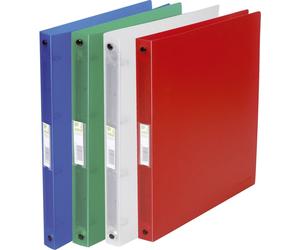 12x Q-Connect® KF02921 classeur à anneaux transparent - A4, 4 anneaux, Ø des anneaux 16 mm, translucide assorti