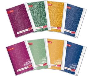 12x ROTH 88470 Hausaufgabenheft unicolor, A5, sortiert