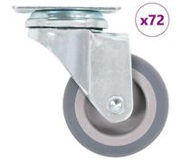12x Roulettes Pivotantes 50 mm Chariot Roulant Etagère à Livre Meuble vidaXL