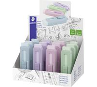 12x STAEDTLER 525 PS1P-S Gomme avec étui coulissant