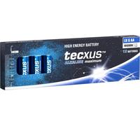 12x Tecxus 59579 Pile alcaline maximum LR6/AA (Mignon), 12 pcs. Boîte, bleu-argent - Pile alcaline-manganèse (Alcaline), 1,5 V