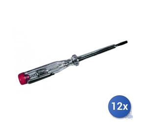 12X Tournevis Cherche-Phase Maurer Clip En Métal Mm 190 - Volt 110/500