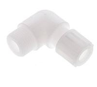 12x10mm & G1/2'' PVDF Raccord à compression coude avec filetage mâle 10 bar