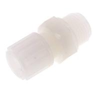 12x10mm & G1/2'' PVDF Raccord à compression droit avec filetage mâle 10 bar