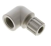 12x10mm & G1/2'' Raccord à compression coude en PP avec filetage femelle 10 bar