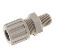 12x10mm & G1/4'' PP Raccord à compression droit avec filetage mâle 10 bar