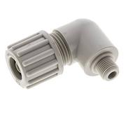 12x6mm & G1/8'' Raccord à compression coude en PP avec filetage mâle 10 bar PVC et PA