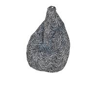 13 Casa Grand Pouf Zebra Blanc/Noir