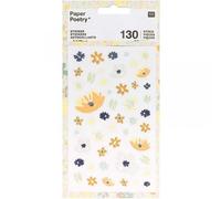 130 Stickers Glitter - Nature Fleurs Ble