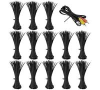 1300 Pcs Serre Cable Plastique Nylon, 3 x 100 mm, Noir | Attaches de Câble Réutilisables, Collier de Serrage, Attache de Câble Résistantes aux UV pour maison bureau jardin garage