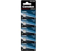Camelion Piles bouton lithium CR1225 3 V - Lot de 5