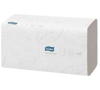130289 Serviettes "Xpress Soft", blanches, en papier, pliées, système H2, TORK