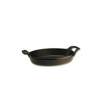 - 1302923 - Plat Ovale Empilable - Fonte - Noir - 28 cm
