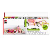[1305000000080] Marabu Peinture à marbrer "easy marble", set fluo NEON