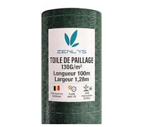 130g/m2 Toile Bache de paillage tissée Anti-Mauvaises Herbes Largeur 1,28m Longueur 100m