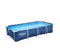 BESTWAY Steel Pro Piscine hors sol rectangulaire, 400 x 211 x 81 cm, avec pompe 56424