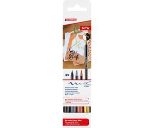1340 Trousse de feutres Brushpen Mix - 4 pièces assorties. Paquet de 10 pièces