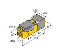 13441 - Turck NI20-CP40-FZ3X2/S100, Capteur inductif avec plage de température étendue