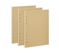 135 Feuilles Volantes Kraft A5 6 Anneaux 210x142mm 100g/m² Recharge Papier | Feuille Mobiles pour Art Journal Carnet Filofax Bloc Notes Agenda Recharge Reliure 6 Trous Création Scrapbooking Papier