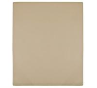 136224 vidaXL Drap-housse Jersey Taupe 140x200 cm Coton
