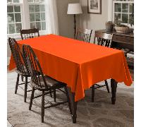 137*274cm Nappe jetable de couleur unie en matériau PEVA pour décoration de fête d'anniversaire, de mariage, de festival. Forme rectangulaire, Noël 1 piècePEVA