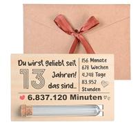 13e Carte Anniversaire, Coffret Cadeau, Carte Cadeau Anniversaire avec Des Tubes à Essai et des Enveloppes pour Cadeaux D'anniversaire pour Garçons et Filles