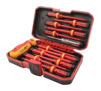 13Pc VDE 1000V Interchangeables Isolés Poignées Fendues Torx Phillips Tournevis