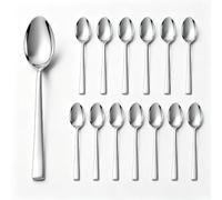 14 Cuillere a Cafe en Acier Inoxydable, Petite Cuillère de 13,7 cm | Noa Home Deco, Petites Cuillères à Finition Miroir, Bords Lisses et Prise Équilibrée pour Espresso, Yaourt et Miel