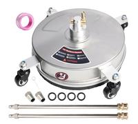 14“ Nettoyeur De Surface Pour Nettoyeur Haute Pression,Avec 4 Roues,2 Rallonges,Accessoire De Nettoyeur Haute Pression De 35,6 Cm Pour Béton,Patio,Trottoir,Terrasse,Connecteur Rapide 1/4",4000 Psi