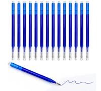 14 Pièces 0.7mm Recharges Stylo Gel Effaçables Bleues | Stylos Compatibles avec Pilot Frixion Ball Clicker et Eberhard Faber, pour École et Bureau Écriture Quotidienne