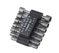 14 Pièces Adaptateur de Douille Hexagonale 1/4 Pouce | Compatible Plupart des Perceuses Filaires Fil, Usage Atelier Bois et Pièces Auto, Argenté