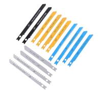 14 Pièces Kit de Lames de Scie Sauteuse à Emmanchement en U | Acier Carbone, Coupes Droites ou Courbes, Dents 6t à 32t, Étui Rigide Inclus, pour Bois et Plastique