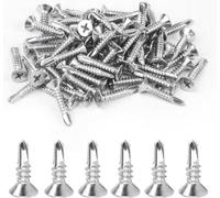 140 vis cruciformes autotaraudeuses M48 x 16 mm - vis cruciformes en acier inoxydable