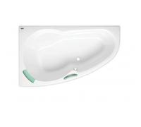 140 x 95 cm Luiza baignoire d'angle gain de place, orientation gauche en acrylique, sans pieds, blanc (LU1400L)