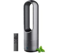1400W Lame sans Tour Ventilateur, circulateur d'air oscillant avec télécommande, 8 Vitesses, minuterie, Chaleur Froide silencieuse pour la Chambre à Domicile