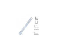 MSV, Barre Tringle pour Rideau de Douche d'angle à Fixer en Alu, Support Plafond & Anneaux Rideaux Inclus, Adapté à Tous Les Rideaux, Montage Mural, 80x80x80cm Blanc