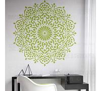 140cm Huge Géant Mandalas Indien Arabic Ethnique Rond Pochoir Mandalas Grande Peinture Pour Murs Grand Mobilier Modèle De Mobilier Niche Plancher Mur Décoration