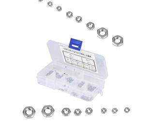 140Pcs Assorted Stainless Steel Hex Nuts M1 M3 | Sizes M1 To M3, Stainless Steel Material, Hexagonal Shape For Wrench Use, Ideal Electronics And Diy Repairs