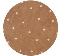 140x140 cm Tapis en pièces Dot Chestnut circle