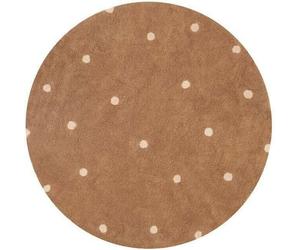 140x140 cm Tapis en pièces Dot Chestnut circle