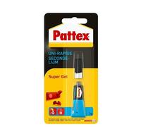 Pattex Colle Unirapide Supergel, forte instantanée, formule gel transparente, tube 3 g