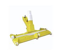 14899 aspire-boue en PVC rigide avec roues et articulation, dimension 45 cm x 22 cm
